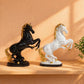 Graceful Rearing Horse Figurines - A Symbol of Strength and Freedom