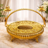 Decoration STOCK Cheap Glass Snack Cake Tray Dish Vibrant Food Storage